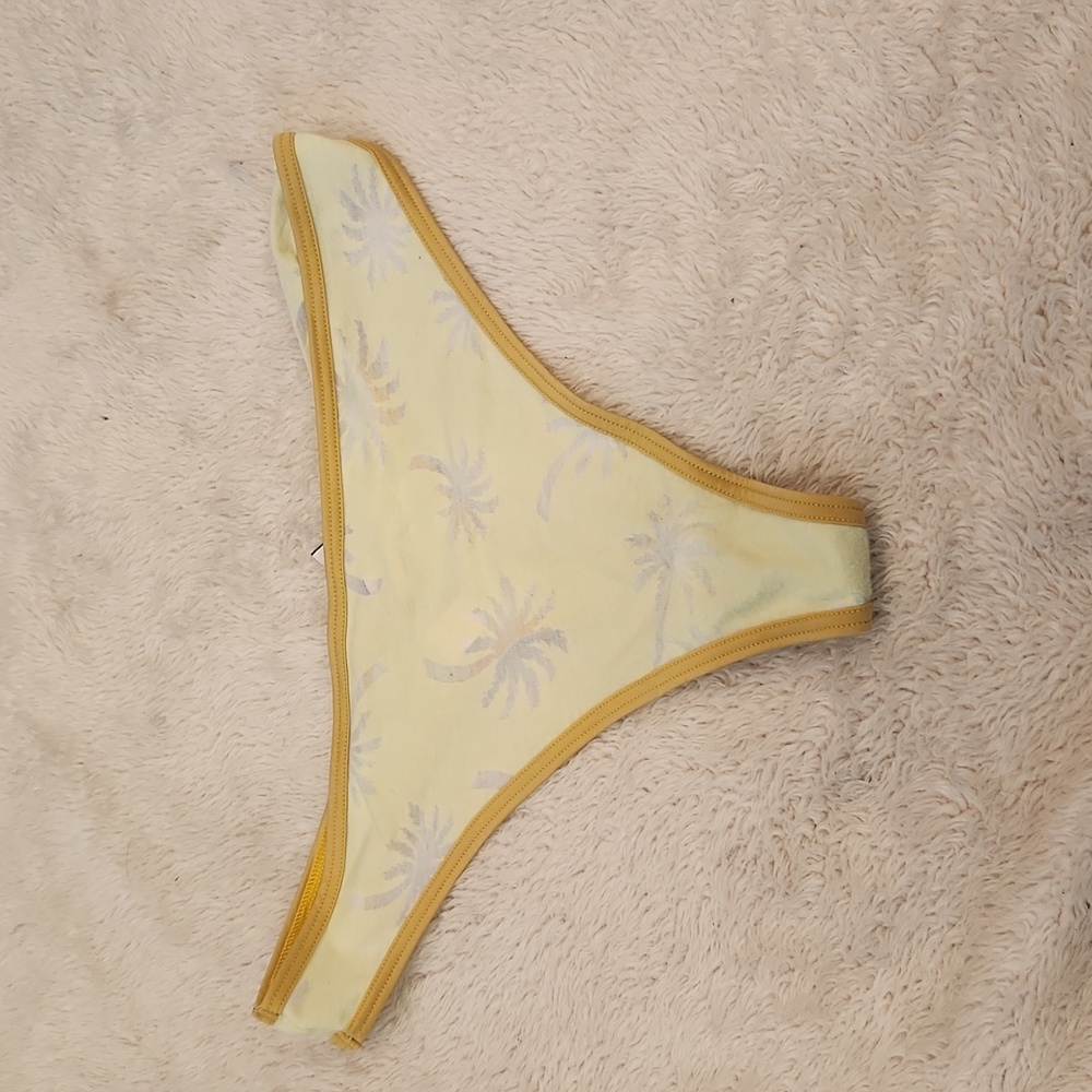 Yellow Victoria secret thong